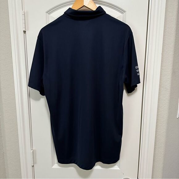 Nike Caterpillar Men’s Navy Short Sleeve Polo Size Large - Picture 2 of 5